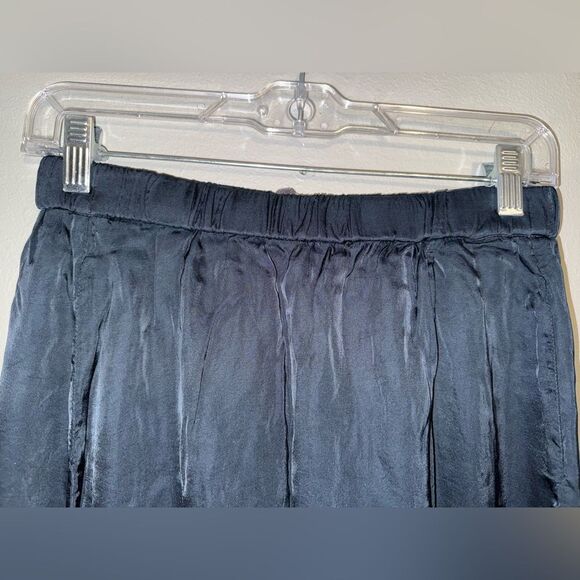 Diega Black whimsy goth grunge witchy maxi faux wrap skirt medium #719 - Picture 3 of 7